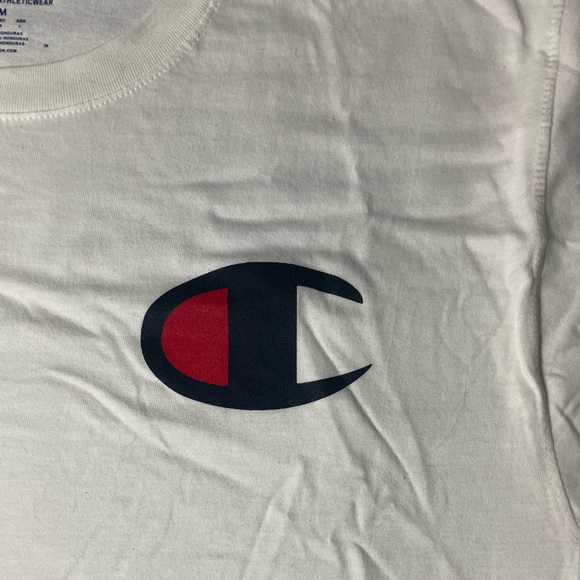 Champion Authentic Athletic Wear T-shirt Size M - Brand NEW - White - Big Logo - Picture 3 of 4